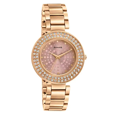 "Sonata Ladies Watch 87033WM03 - Click here to View more details about this Product